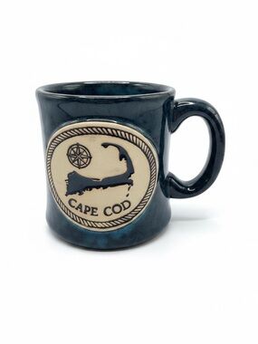 Cape Cod Blue Ceramic Coffee Mug Souvenir Pottery Mug